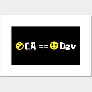 Delighted QA and Miserable Dev Posters and Art